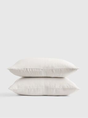 QUINCE European Linen Sham Set King Sand 7707